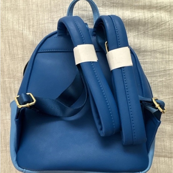 Loungefly Blue and Gold Stitch Kids Backpack - Picture 2 of 4